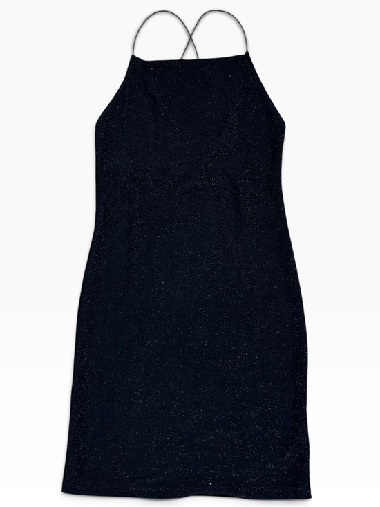 Elodie Dresses & Skirts - Brand new with Tags Elodie Brand Black and Silver Open Back Mini Dress Small